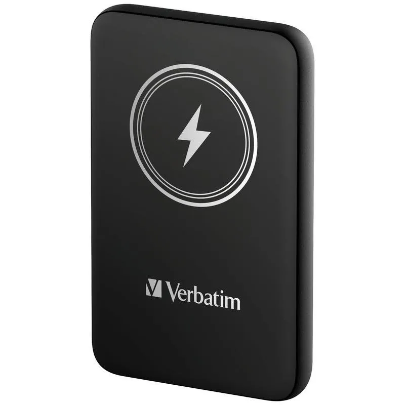 Bateria Externa Verbatim Charge 'n' Go 10000 mAh Quick Charge 3.0 Sem Fios Preta