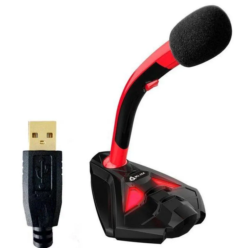 Klim Voice Micrófono Gaming Negro/Rojo | PcComponentes.com