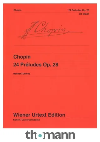 Wiener Urtext Edition Chopin 24 Préludes op. 28