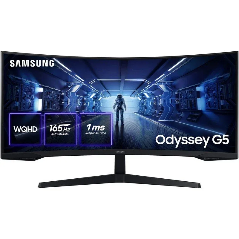Monitor Samsung Odyssey G5 LC34G55TWWPXEN 34" LED UltraWide QHD 165Hz FreeSync Premium Curva