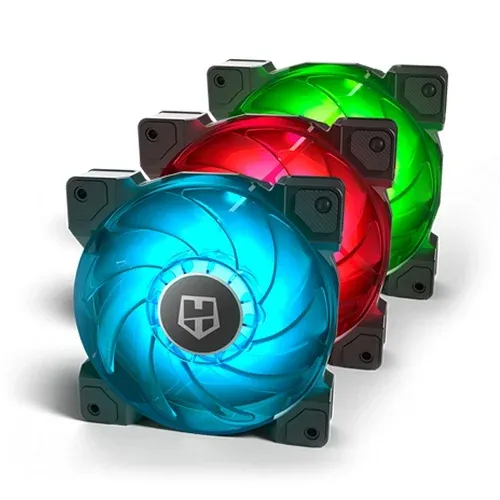 Ventoinha 120mm NOX Hummer H-SYNC RGB PWM (Pack 3)