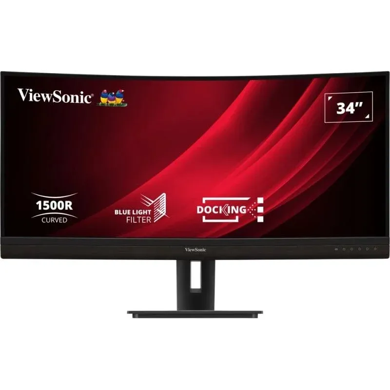 Monitor Viewsonic 34″ 3440x1440 100Hz VA Curvo FreeSync USB-C Altura Ajustável