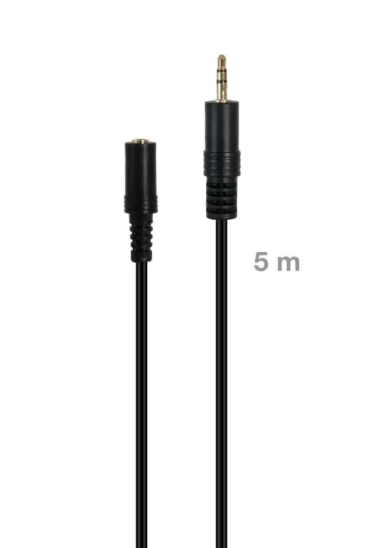 Cabo de sinal de áudio Jack 3.5 mm macho para Jack 3,5 mm fêmea - JACK-MF-5