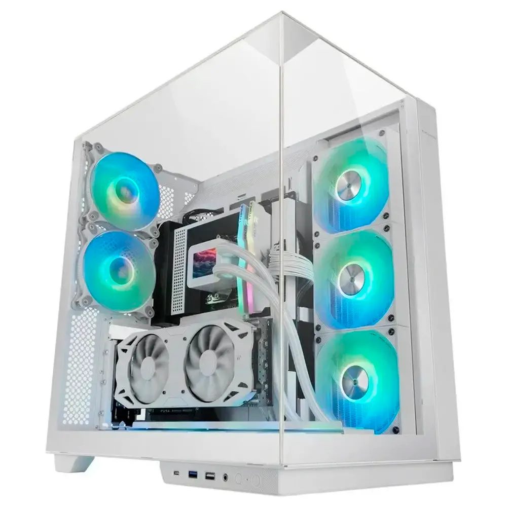Caixa ATX Mars Gaming MC-3GF ARGB Tempered Glass Branca