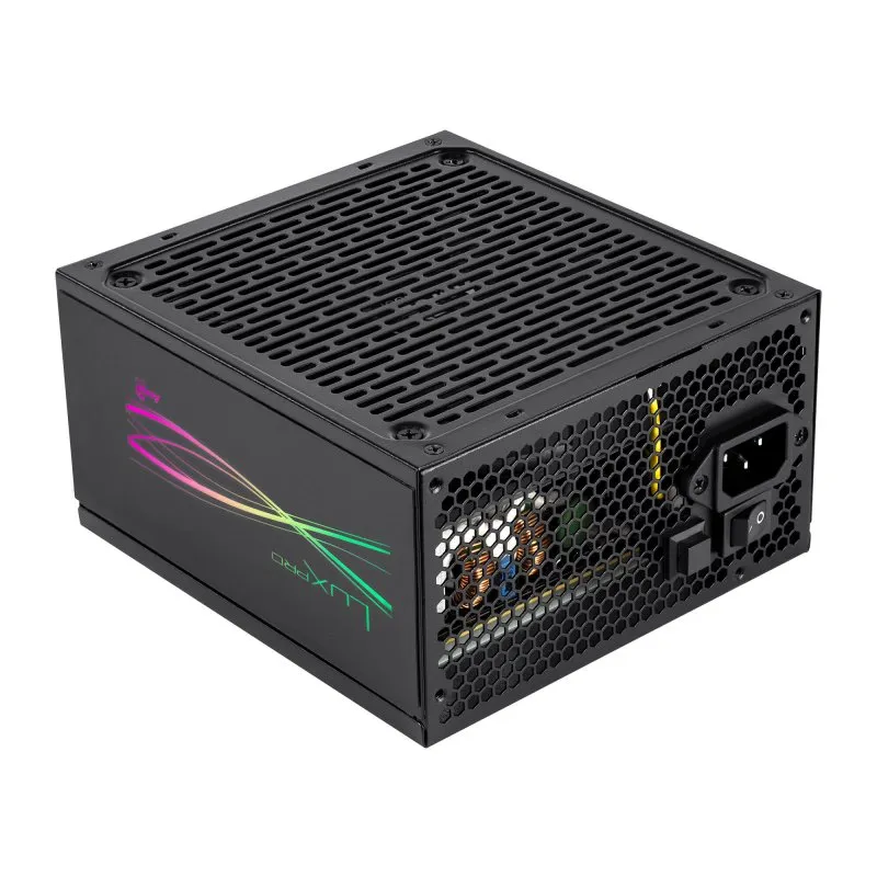 Fonte Alimentação Aerocool LUXPRORGB750M Fonte de Alimentação Semi-Modular RGB 750W 80Plus Bronze +88%