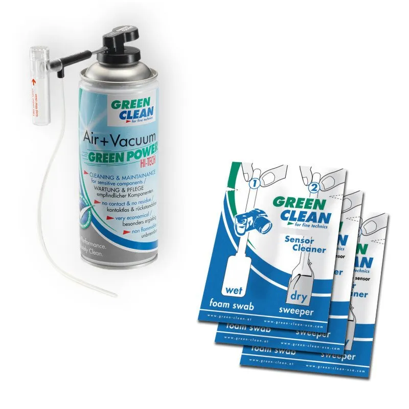 Kit Limpeza Sensor Greenclean SC6000 Mini 400ml + Hisopos Full Frame