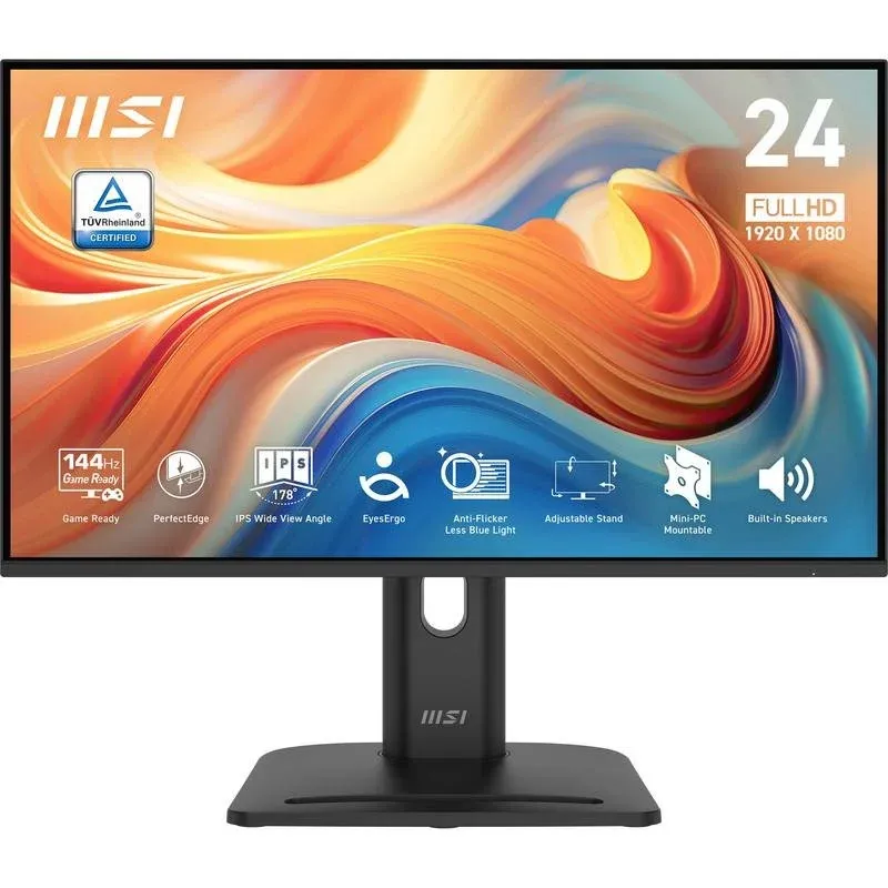 Monitor MSI Pro MP245PG E14 23.8" FullHD 144Hz IPS Tempo de resposta 1ms Altura ajustável