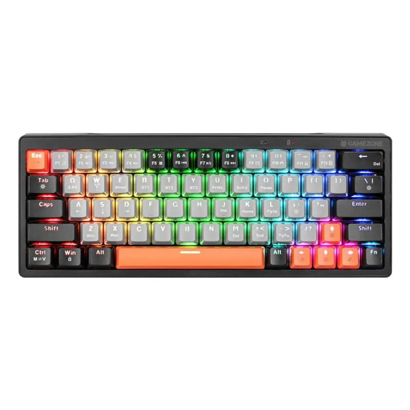 Teclado Tracer TRAKLA47297 mini mecânico sem fios e com fios RGB QWERTY cinzento