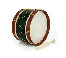 Bombo Tradicional Adamastor PLX12 Verde/Aro Vermelho 30cm