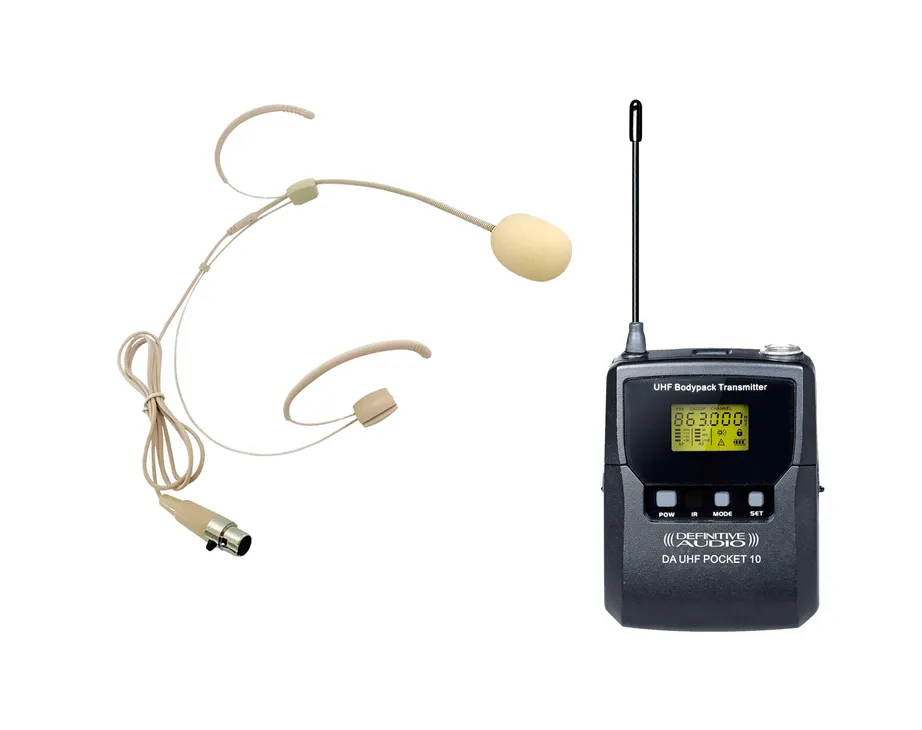 Emissor UHF Definitive Audio DA UHF POCKET 10