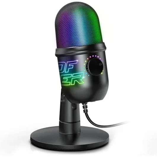 Microfone Gaming RGB Profissional Spirit of Gamer Eko 400