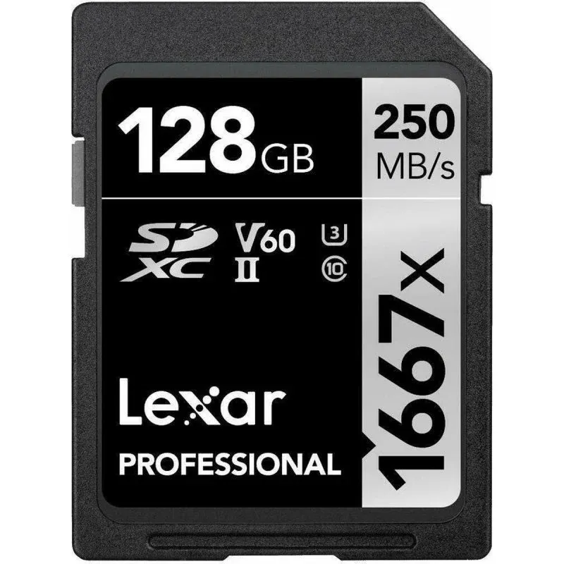 Lexar Professional 1667x SDXC 128GB UHS-II Classe 10 U3 V60