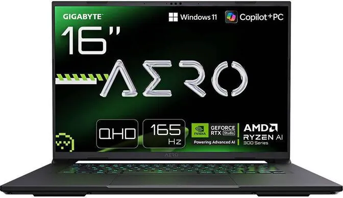 Portátil Gigabyte AERO X16 1VH93PTC64AH 16" Ryzen AI 7 350 32GB DDR5 1TB RTX 5060 QHD+ 165Hz W11