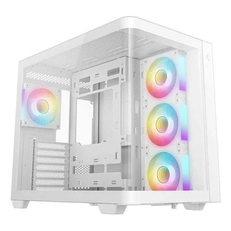 Caixa DeepCool CG530U 4F WH Vidro Curvo ARGB ATX Branca