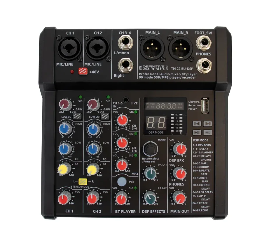 Mesa de Mistura Definitive Audio TM 22 BU-DSP