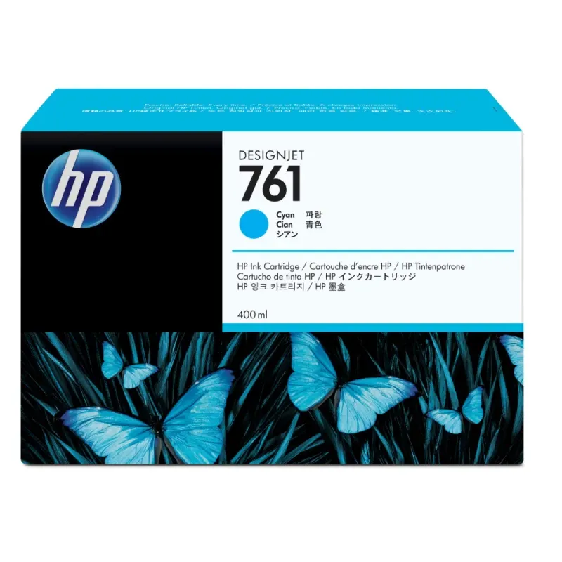 Tinteiro HP 761 Ciano 400ml DesignJet