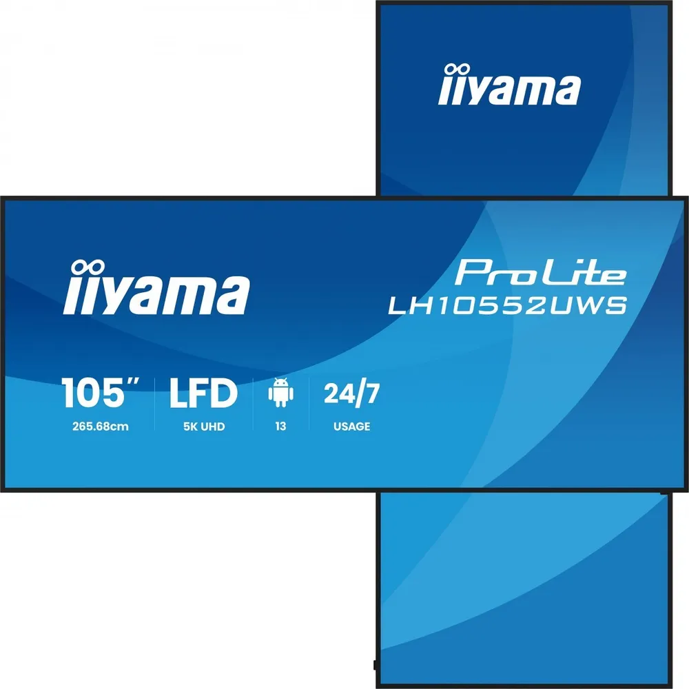 Monitor iiyama LH10552UWS-B1AG 105" UltraWide 5K 60Hz IPS XL WiFi Android