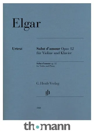 Henle Verlag Elgar Salut d'Amour Violin