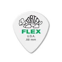 Palheta Jim Dunlop 468P Tortex Flex Jazz III 0.88 Branco Pack 12-Un
