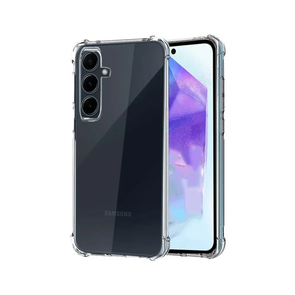 Capa Silicone Reforçado Samsung Galaxy A55 5G Transparente