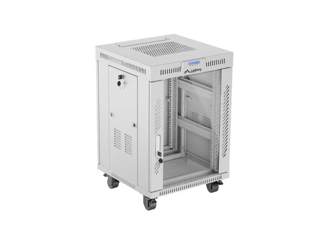 Armário Rack Lanberg FF01-6615-12SL 15U 1200 kg Cinza