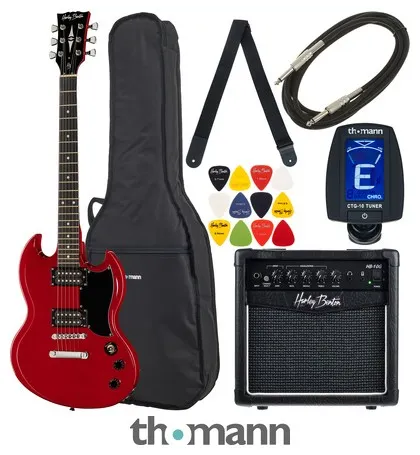 Harley Benton DC-200 CH Student Serie Bundle