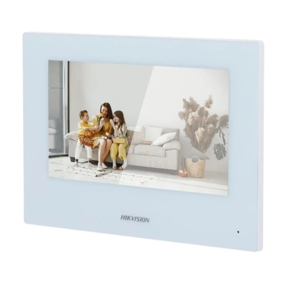 Monitor para Video Porteiro Hikvision 7" Tátil TFT - DS-KH6320Y-WTE2/White