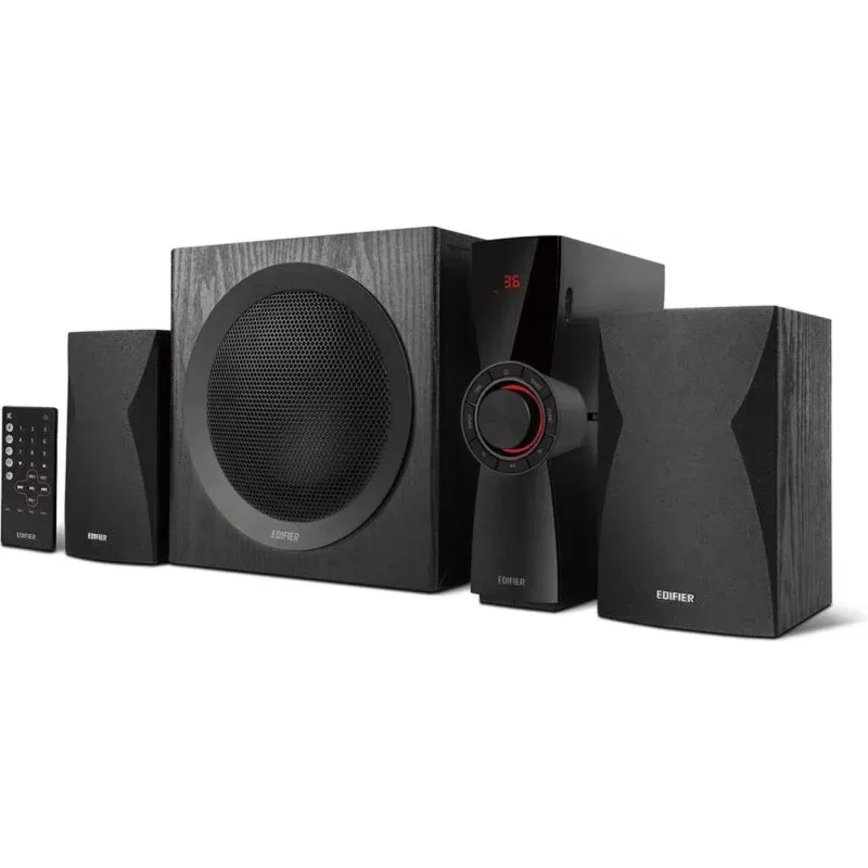 Colunas Edifier 2.1 Bluetooth USB 69W com subwoofer e comando à distância