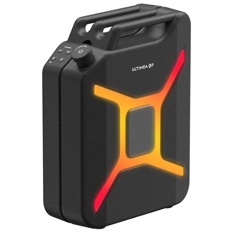 Colunas Ultimea Go Bluetooth 300W com graves potentes e luzes RGB