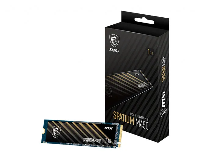 SSD MSI SPATIUM M450 1TB Gen4 M.2 NVMe (3600/3000MB/s)