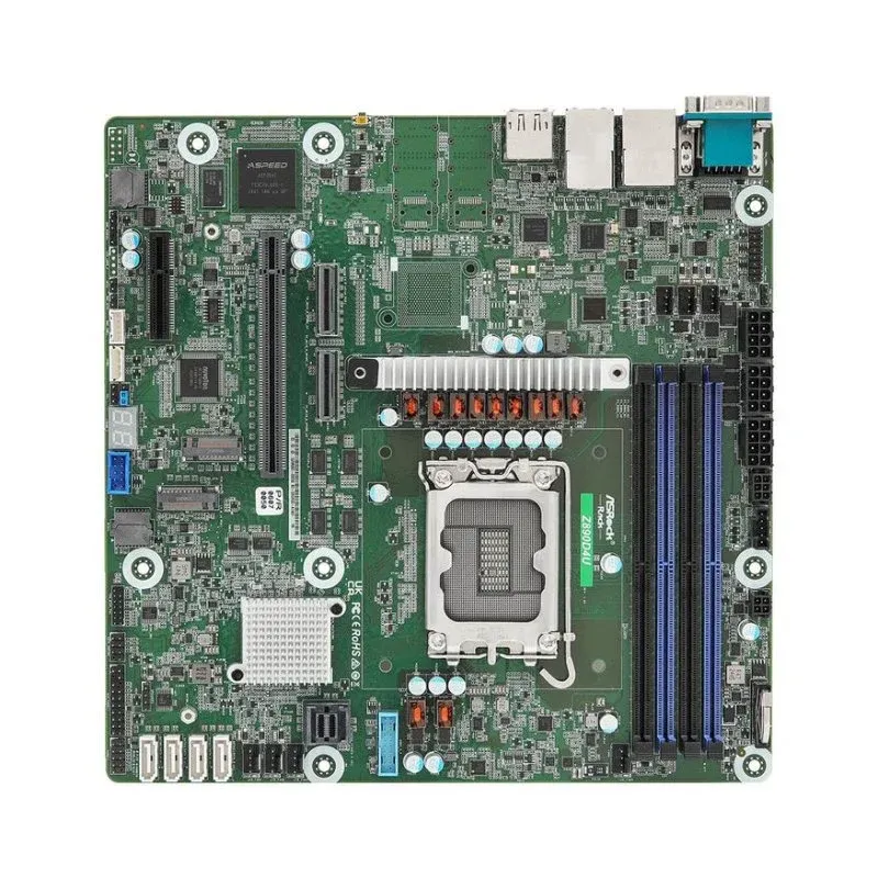 Asrock Z890D4U Motherboard Micro-ATX Intel Z890 LGA 1851 DDR5 RAID para Servidor