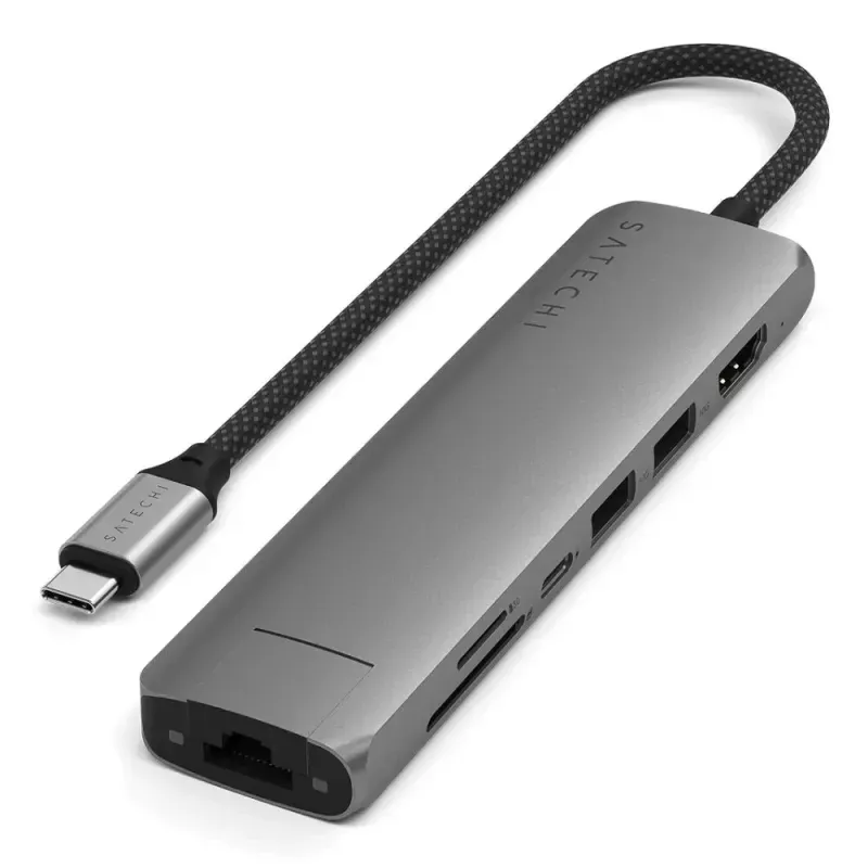 Satechi - USB-C Slim Multiport Adapter 7in1 (space grey)