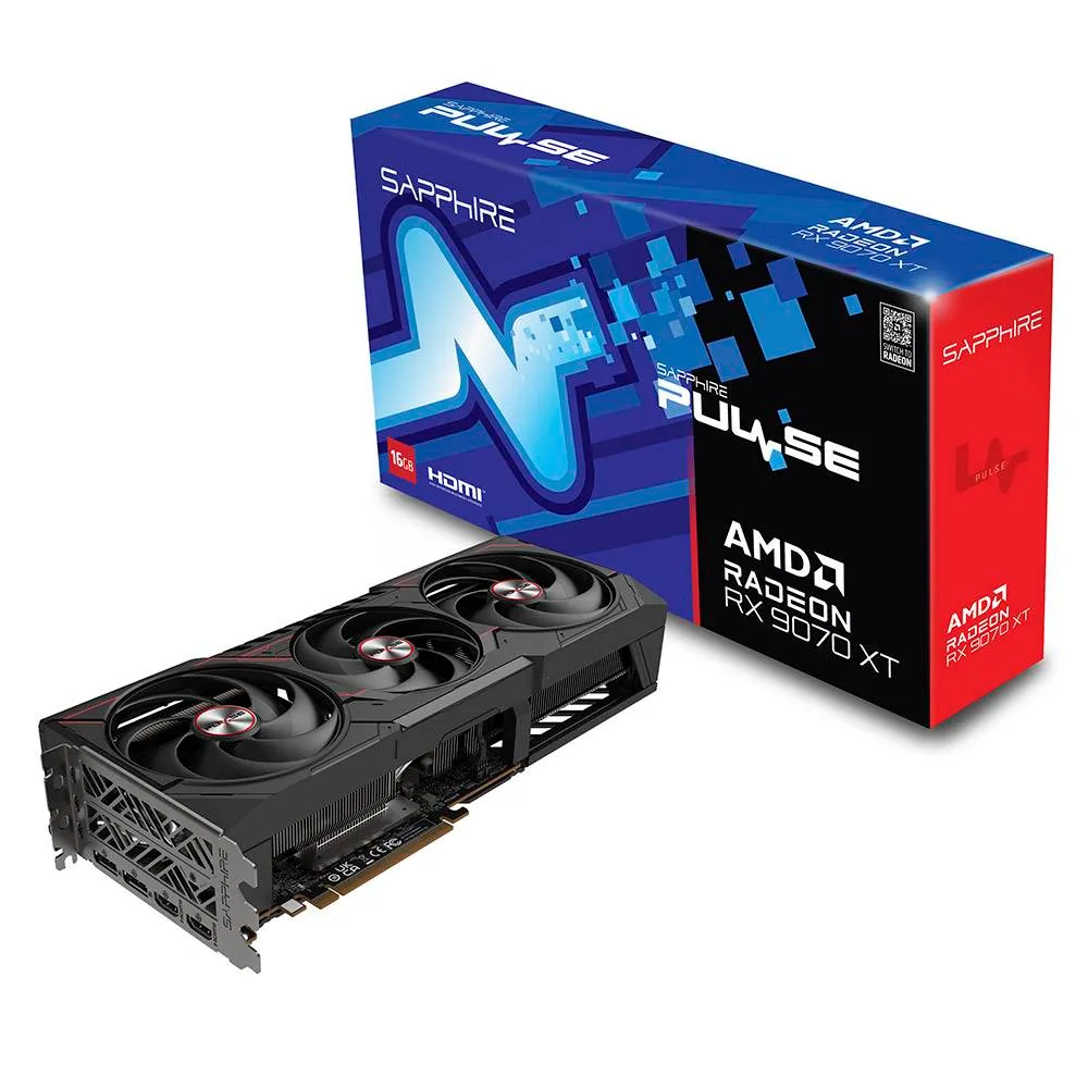 Gráfica Sapphire Radeon RX 9070 XT Pulse 16GB GDDR6