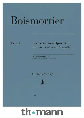 Henle Verlag Boismortier Sonaten 2 Celli