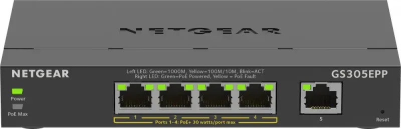 -GIGABIT ETHERNET SWITCH 5 PUERTOS