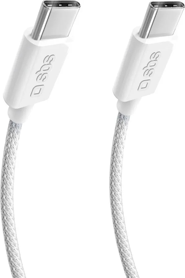 Cabo dados , sincronização e carga 240W/ taxa de transferência: 10 Gbps/ USB C - USB C 4.0, /1m, efeito anti-emaranhado, revestimento em tecido