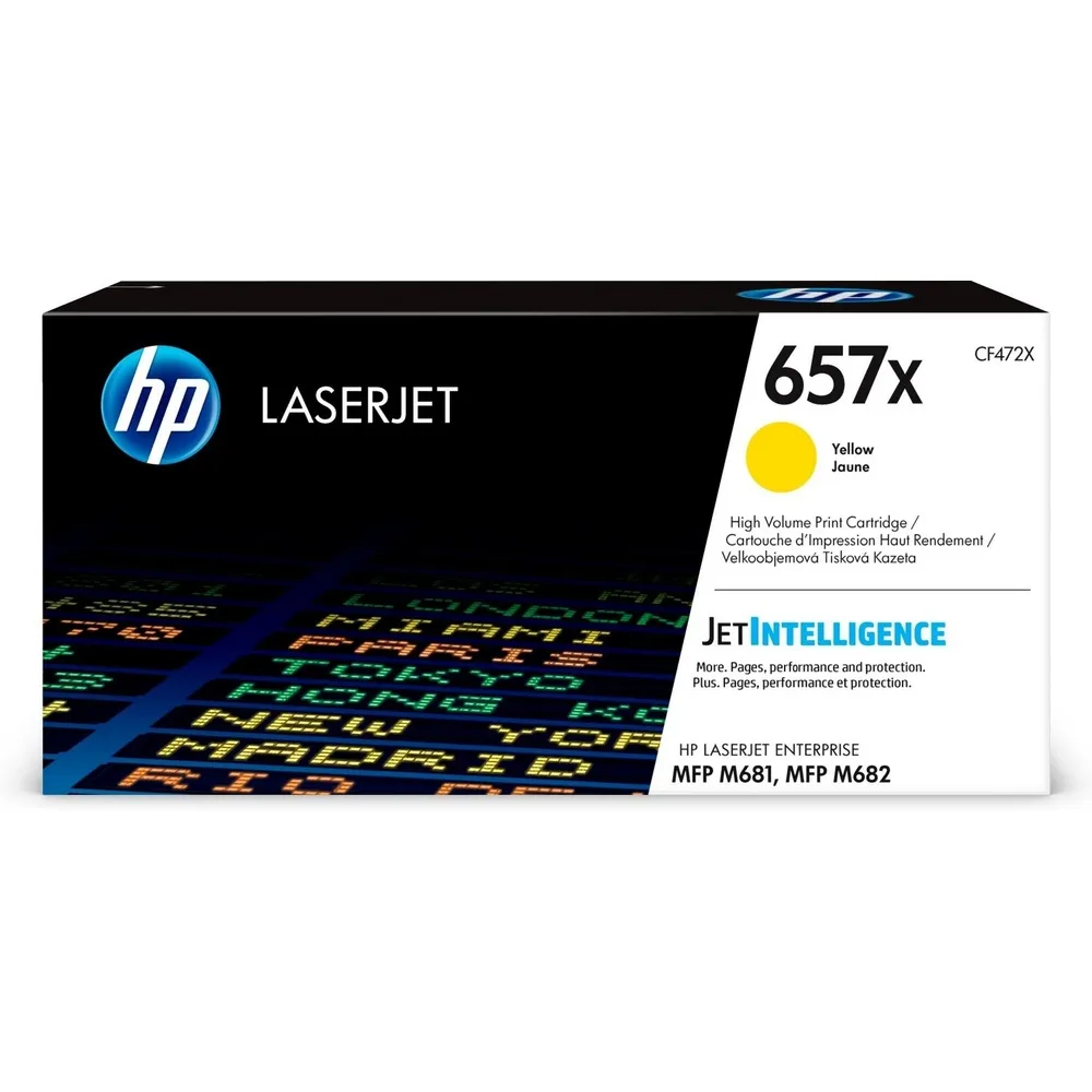 HP 657X High Yield Yellow Original LaserJet Toner Cartridge (CF472X)