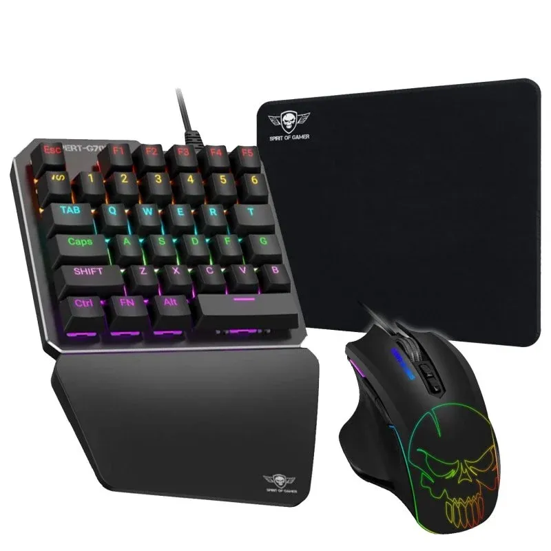 Spirit of Gamer Xpert G700 Combo Gaming Teclado Mecânico Rato Tapete