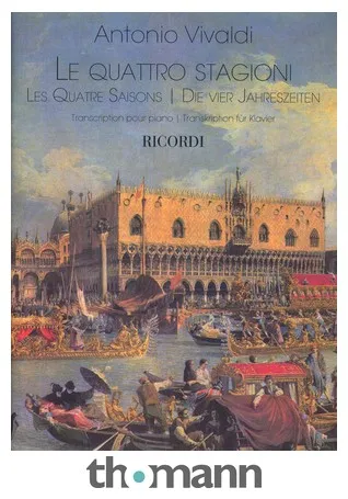 Ricordi Vivaldi Vier Jahreszeiten Pian
