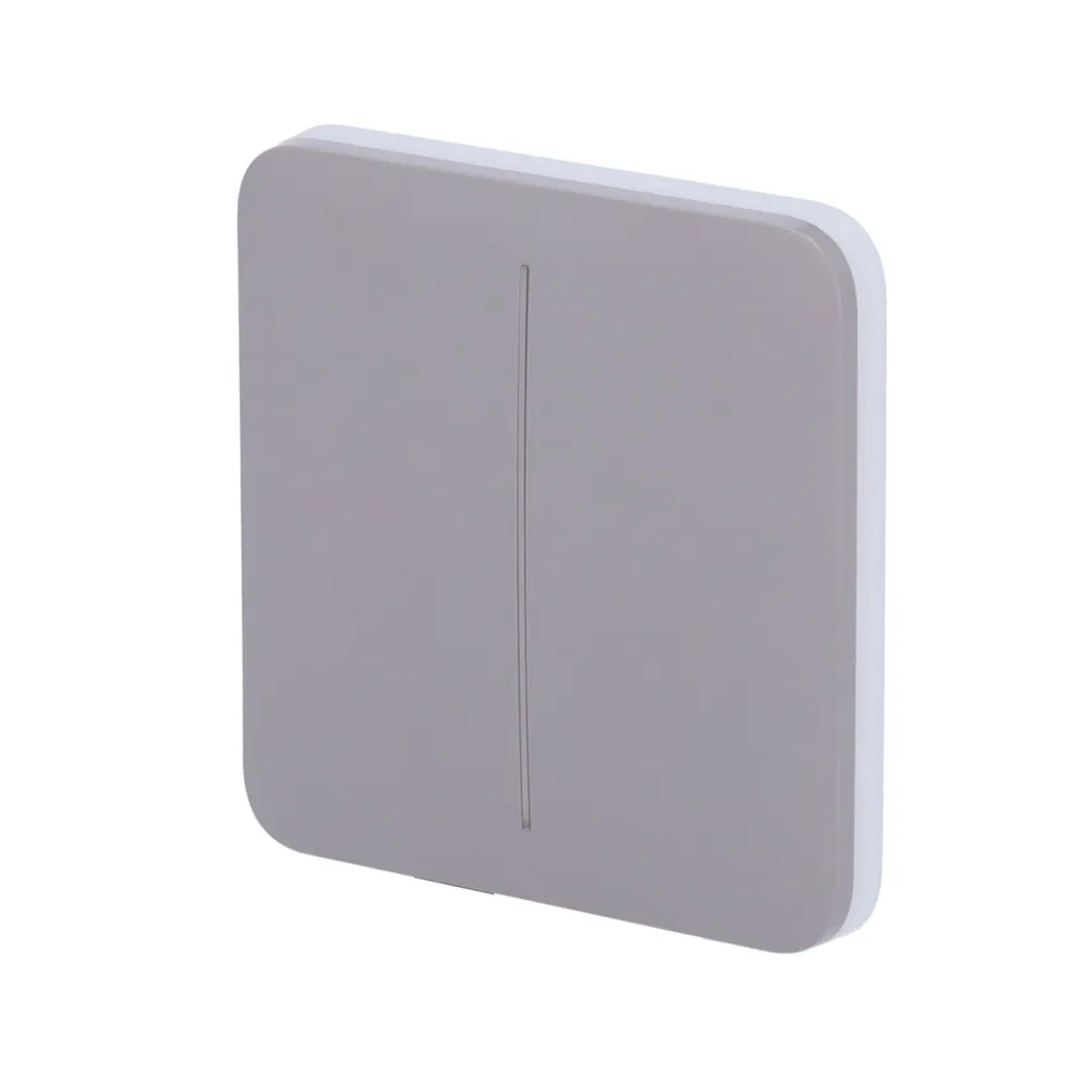 Painel Táctil Ajax para Interruptor de Luz Dupla - AJ-SOLOBUTTON-2G-GRE