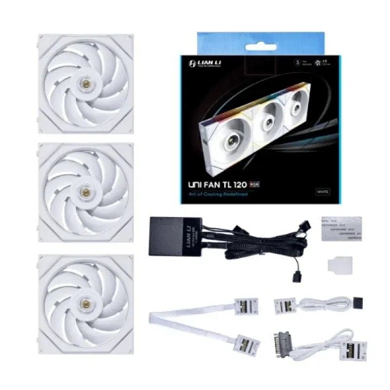 Ventoinha LIAN Li Uni TL Series Branco 120MM (Pack 3)