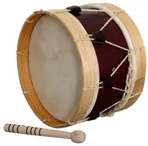 Bombo Tradicional Adamastor Nº2 Natural escuro/Natural claro 30cm