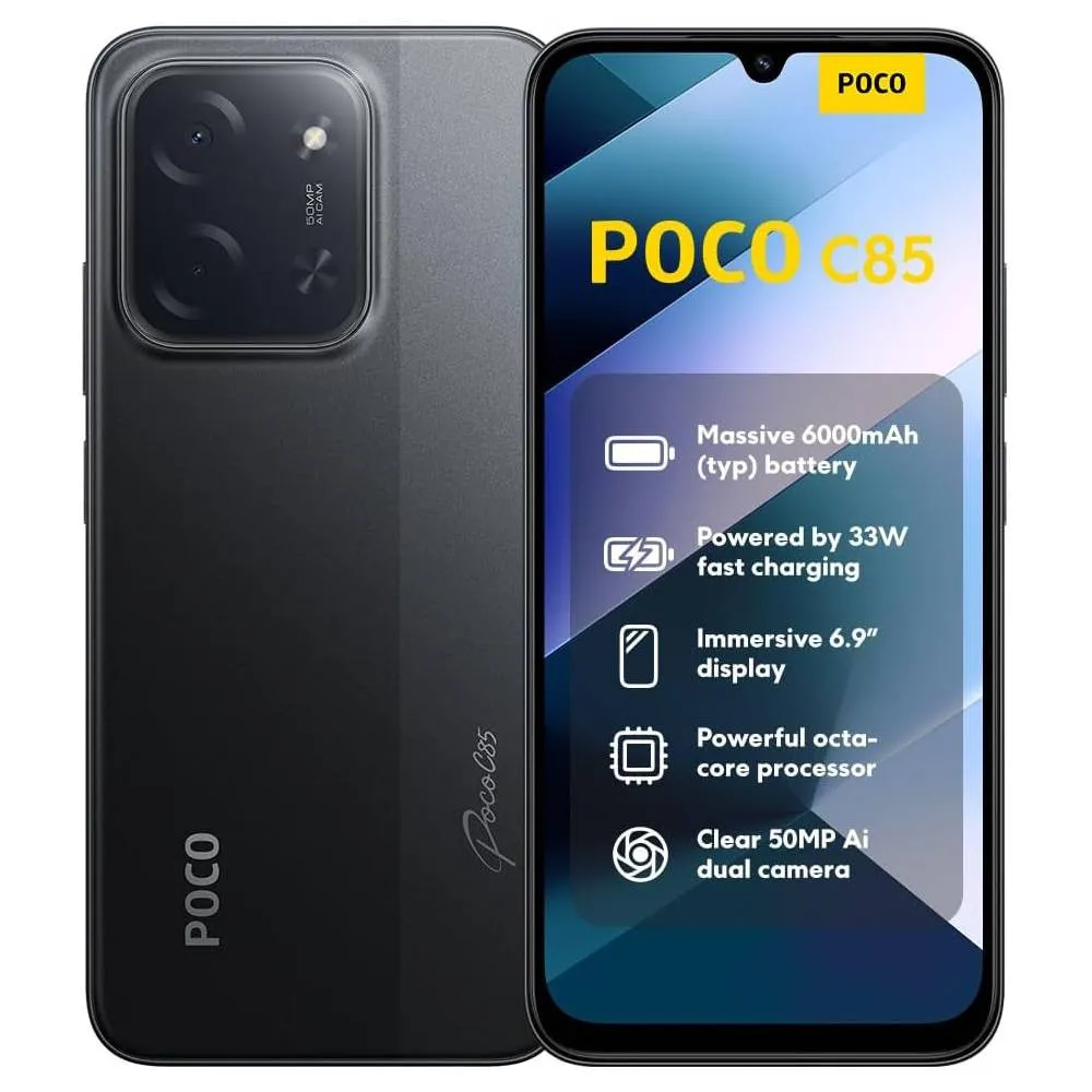 Smartphone Xiaomi Poco C85 4G 6.9 8GB/256GB Dual SIM Black