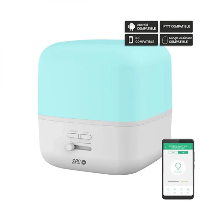 Humidificador DIFUSOR AROMA NERTA 400ML C/ LUZ AMBIENTE