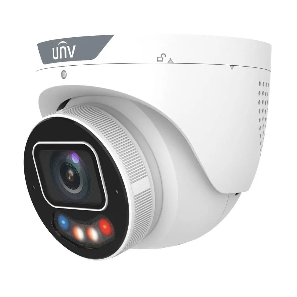 Câmara de Segurança IP Uniview Prime Turret PoE 8MP 4mm IP67 IK10 NEMA 4X ColorHunter Branca - IPC3638SE-ADF40KMC-WP-I1