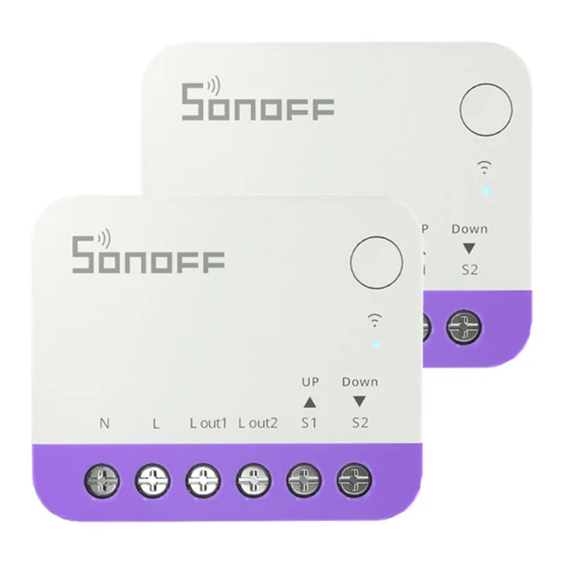 Sonoff Interruptor de controladores inteligentes WiFi RBS 2 unidades