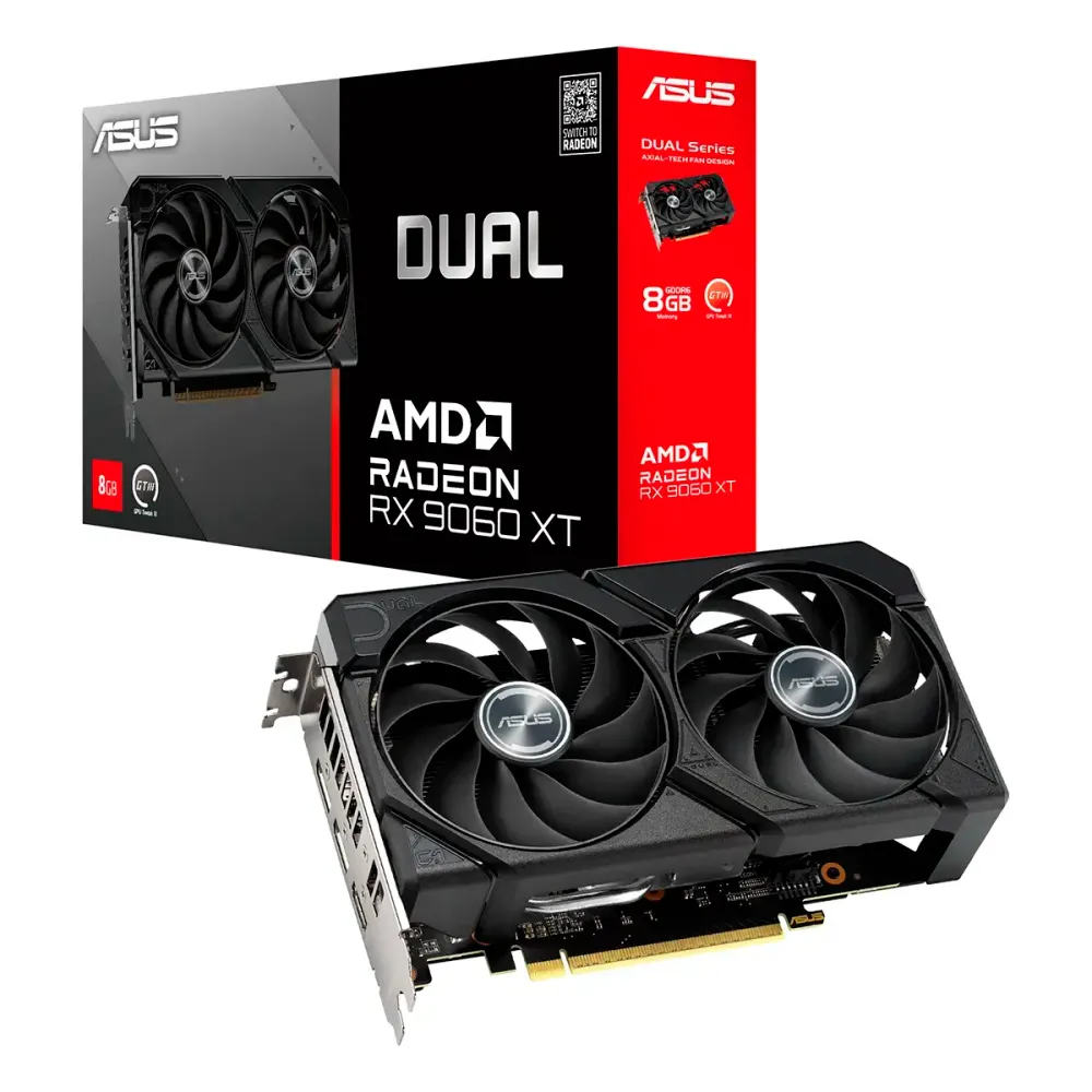 Placa Gráfica Asus AMD Radeon RX 9060 XT RDNA 4 Dual Gaming 8GB GDDR6