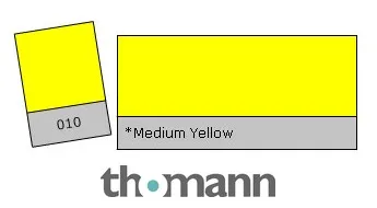 Lee Filter Roll 010 Medium Yellow