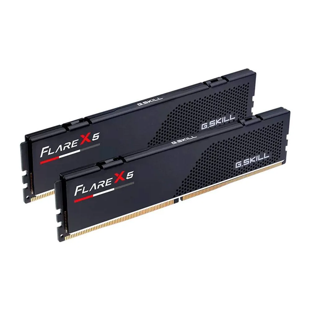 Memória RAM UDIMM G.SKILL Flare X5 128GB (2x64GB) DDR5-6000MHz (AMD Expo) CL32 (32-44-44-96) 1.40V Preta