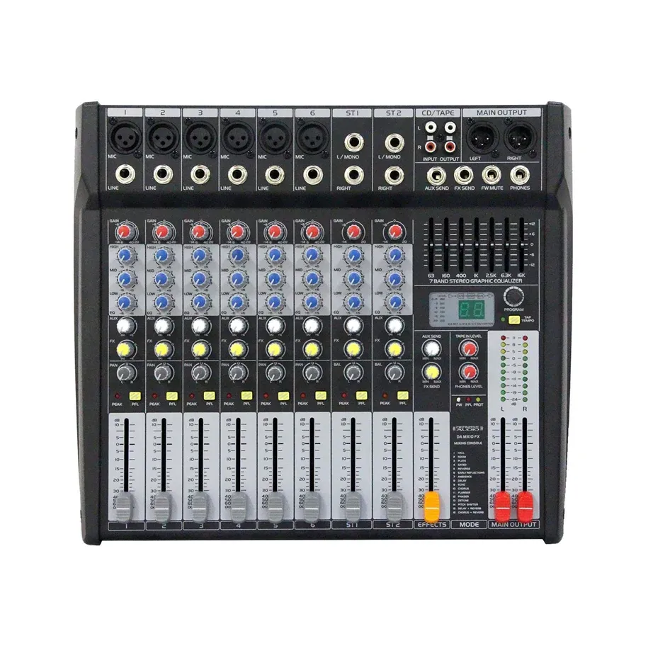 Mesa mistura c/ efeitos Definitive Audio DA MX10 FX